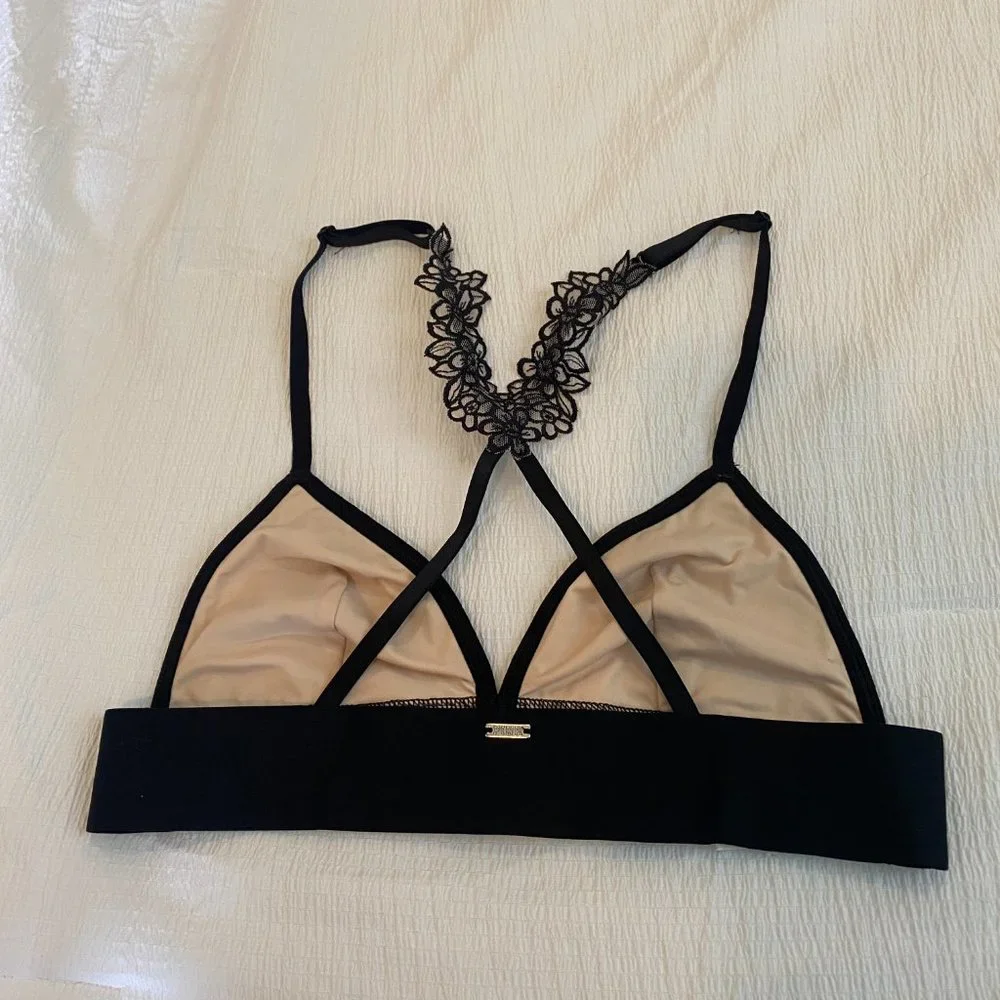 VS Victoria's Secret PINK Lace Triangle Bra Bralette - Picture 2 of 5